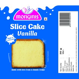 Vanilla Slice Cake(75pcs/box)(MRP ₹15/Pcs.)